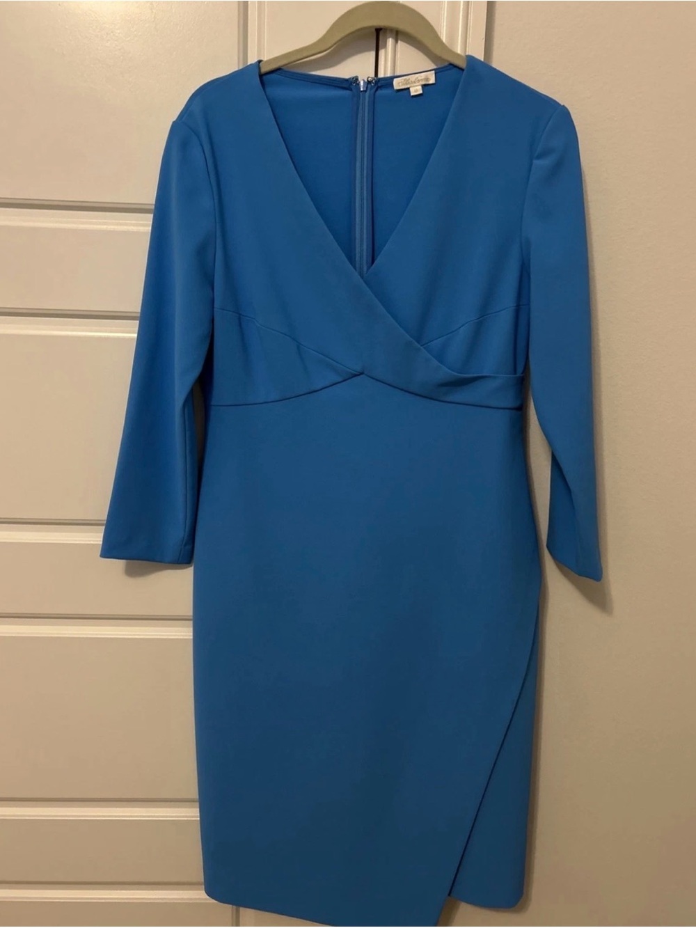 Shoshanna Women's V-Neck Blue Sheath Dress